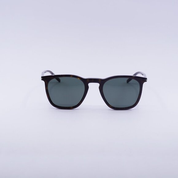 Saint Laurent SL623 002 Sunglasses Dark Havana Round Frame, Grey Lenses - Picture 2 of 11